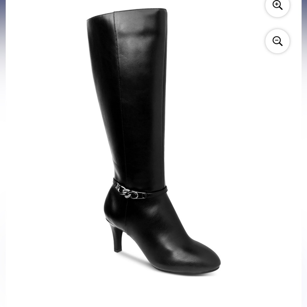 Karen Scott Black Knee-High Boots | Size 6M/WC